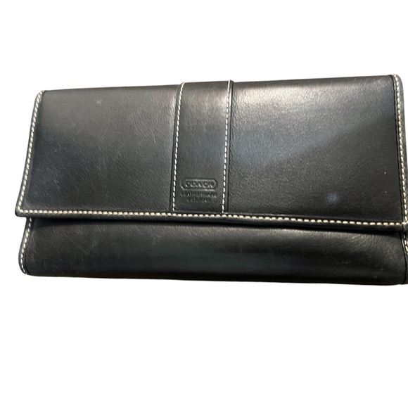 Coach Black Leather Wallet - Picture 1 of 4
